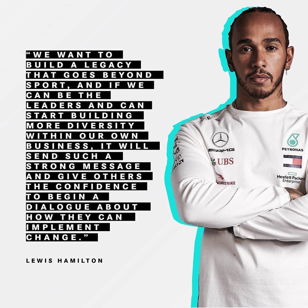 Tommy Hilfigerさんのインスタグラム写真 - (Tommy HilfigerInstagram)「Formula One returns this weekend for the #AustrianGP and we’re proud to support our partners @LewisHamilton, @ValtteriBottas and @mercedesamgf1, racing in all-black this season to show commitment to the fight against racism. #WeRaceAsOne」7月2日 21時53分 - tommyhilfiger