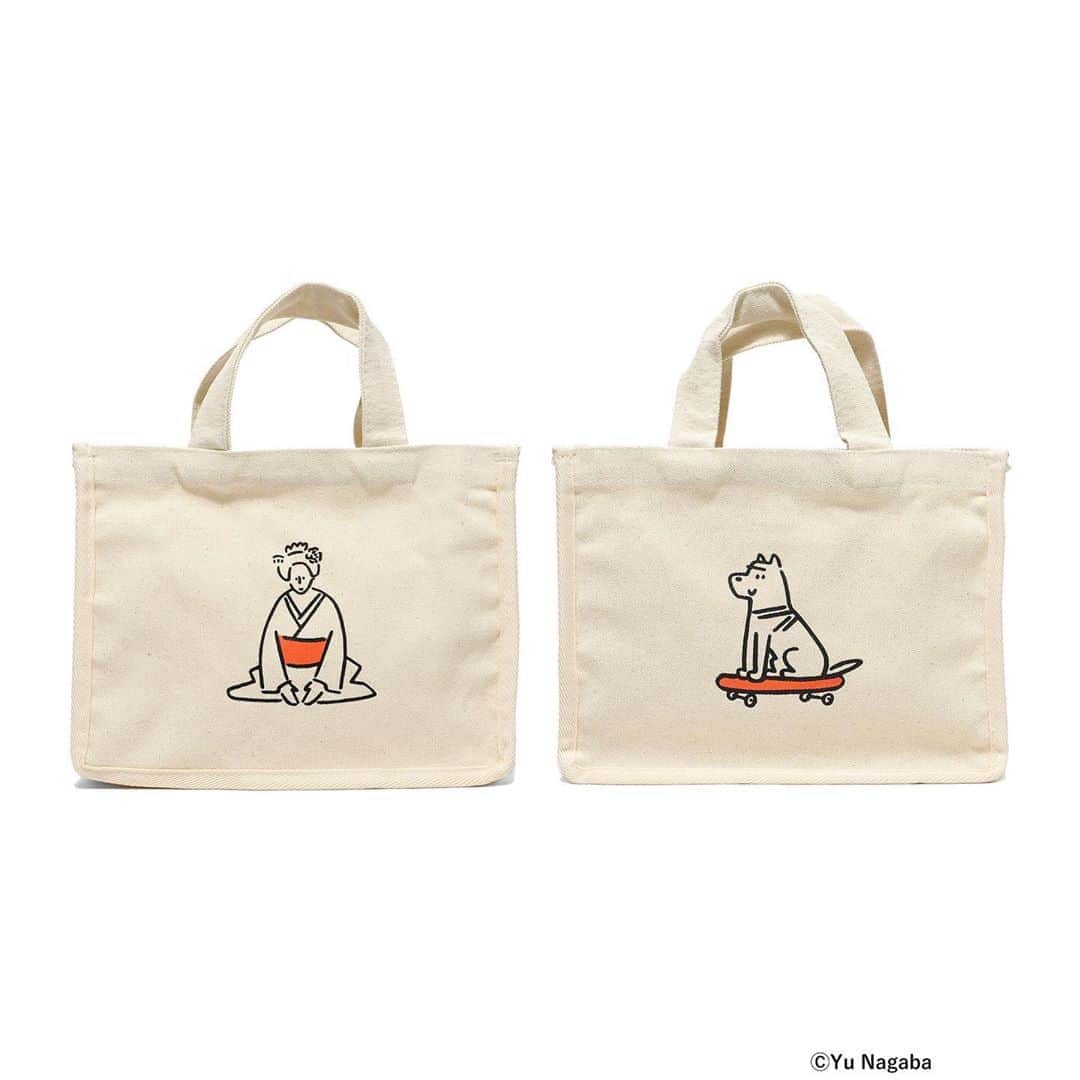 Yu Nagabaのインスタグラム：「TSUTAYA × BEAMS JAPAN トートバッグがBEAMSで発売中。 TSUTAYAのレンタルバッグとしても使えます🐶  https://www.beams.co.jp/item/beams_japan/bag/56617028716/?color=90  #beams #tsutaya #長場雄 #yunagaba #kaerusensei」