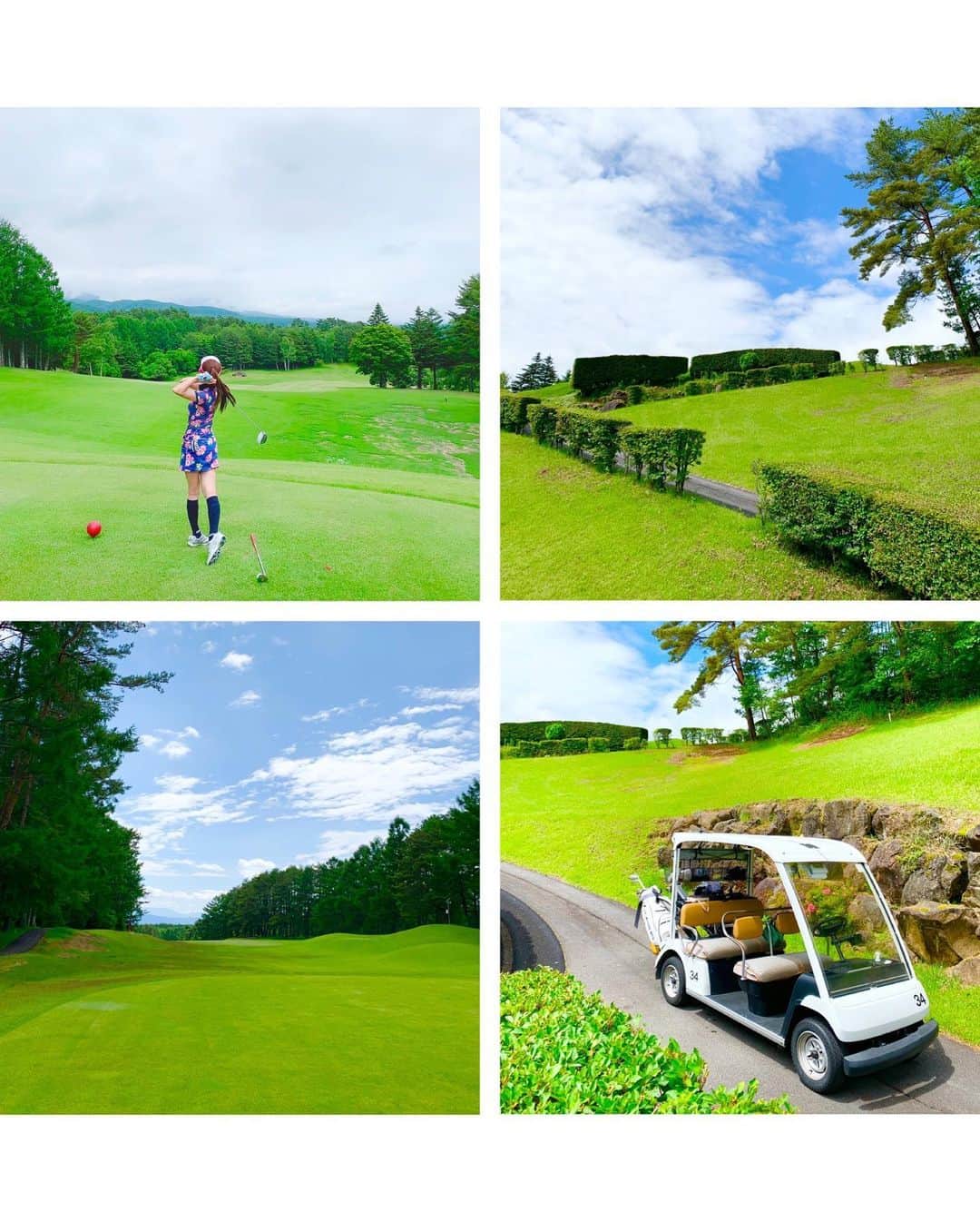 Akiさんのインスタグラム写真 - (AkiInstagram)「コロナ以来、久々にゴルフのラウンドに 信州まで高原ゴルフに行ってきました⛳️ . フラワー柄が可愛いゴルフウェアは @samantha_golf💕 . 梅雨の中休みでお天気にも恵まれ、 緑豊かなゴルフ場で満喫してきました😊  しかも初の100切り♡ . やっぱりゴルフは楽しい〜✨ . #長野##ゴルフ#サマンサゴルフ#ゴルフ女子#ゴルフ大好き#ゴルフ好きな人と繋がりたい#ゴルフコーデ#ゴルフファッション#ゴルフウェア#ゴルフ初心者#ゴルフ男子 #ゴルフ日和#大人女子#素敵女子#40代#インフルエンサー #samanthagolf#golf#golfer#golfwear#golffashion#golflife#instagolf#golfstagram#golflove#golfgirl#golfcourse#golfing#golfclub」7月2日 17時51分 - aki_0624