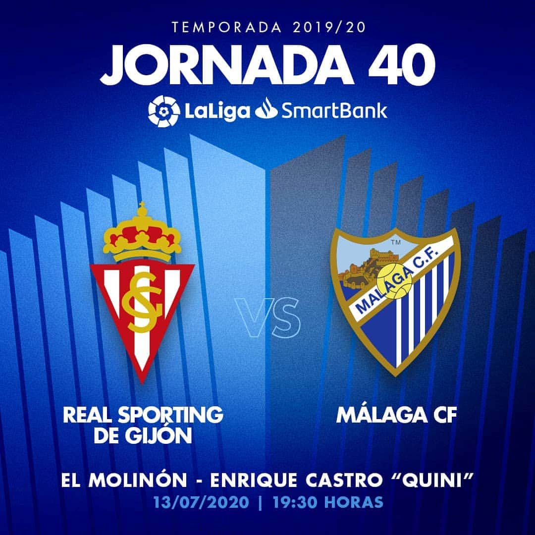 マラガCFさんのインスタグラム写真 - (マラガCFInstagram)「HORARIO de la jornada 4⃣0⃣  🆚 @realsporting 🏟 El Molinón-Enrique Castro "Quini" ⚽ #SportingMálaga 📆 Lunes 13 de julio ⌚ 19:30 horas  #VolverEsGanar #LaLigaSmartBank」7月2日 18時54分 - malagacf