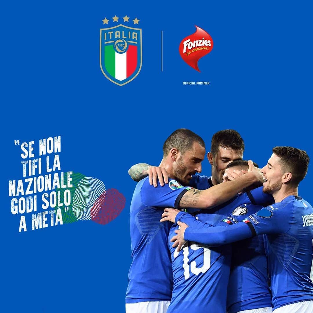 サッカーイタリア代表さんのインスタグラム写真 - (サッカーイタリア代表Instagram)「Fonzies tifa per gli #Azzurri🇮🇹: è Partner Ufficiale delle Nazionali di calcio per il triennio 2020-2022 . La sponsorship vedrà il brand protagonista anche degli Europei maschili e femminili del 2021 e dei Mondiali del 2022 . . @fonziesitalia」7月2日 19時21分 - azzurri