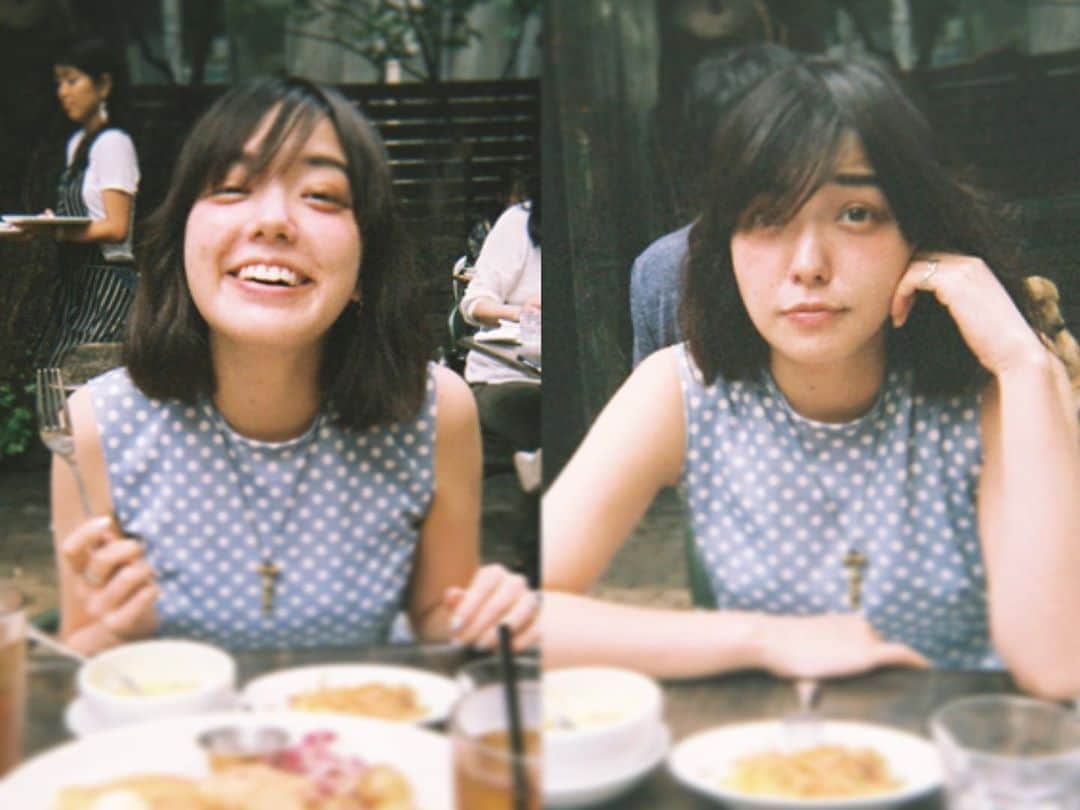 我妻三輪子さんのインスタグラム写真 - (我妻三輪子Instagram)「いつかの鎌倉🌳 お気に入りのレストランでお昼ごはん食べた日🍳 カルピスみたいなワンピース🧊」7月2日 19時27分 - wagamiwa