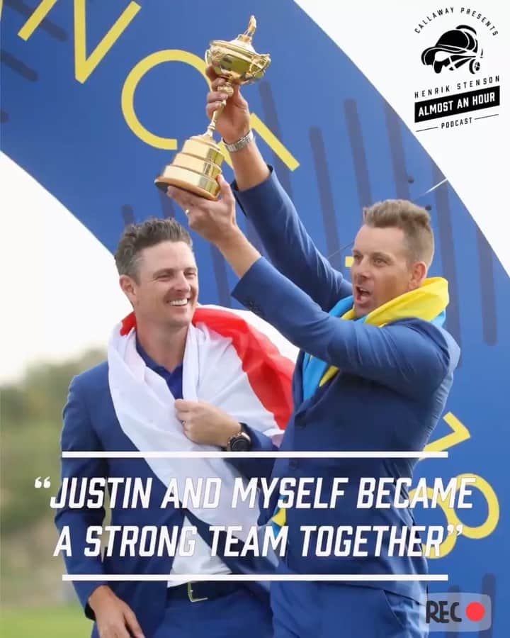 ヘンリク・ステンソンのインスタグラム：「‪EPISODE 3 of my new podcast is NOW LIVE! @justinprose99 you even get a mention!   ‪Click the link in my bio to listen and subscribe🎧 ‬  @callawaygolf」
