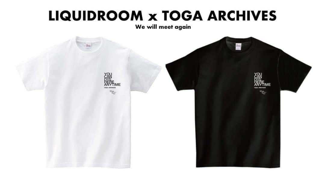TOGAさんのインスタグラム写真 - (TOGAInstagram)「From @liquidroom_ebisu  ・ LIQUIDROOM x TOGA ARCHIVES　T-shirts ・ モーリス・フルトンのニヤリなメッセージとこれまで多くのコラボをLIQUIDROOMと手がけてきたTOGA ARCHIVES。ドネーションTシャツをLIQUIDROOMにて受注販売開始！ ・ これまで電気グルーヴ、坂本慎太郎、サカナクション、女王蜂などが参加、LIQUIDROOMとアーティストたちによる新型コロナ・ウィルス影響下のメッセージTシャツ・プロジェクト〈We will meet again〉。このたび発表するのは2組は、〈HOUSE　OF LIQUID〉で数々の伝説的な一夜をLIQUIDROOMのフロアに作リ出したモーリス・フルトン、そして海外からも大きな注目を集めるファッション・ブランド〈TOGA ARCHIVES〉、古田泰子によるメッセージTシャツ。長らくハウス・シーンにおいて、そのオリジナリティ溢れる楽曲、そしてDJとしてもその卓越したディスコ～ディープ・ハウスのグルーヴで、例えばペギー・グーが自身のレーベル〈Gudu〉から共作曲をリリースするなど、現在のシーンのトップ・ランカーからもリスペクトを集めるモーリス・フルトン。つい先頃アルバム『Rebirth Of Gerberdaisy』をリリースしたBOOF名義では、過去にLIQUIDROOMのレーベル〈Liquid Recordings〉からリリースも。今回のモーリスのメッセージは「I Shitted On Myself,You Smell Like a vaccine」…… モーリスらしいニヤリなユーモアの効いたコロナ禍のメッセージTシャツが登場です。そして、LIQUIRDOOMオリジナル・ロゴTシャツなどなど、Tシャツ制作でのコラボや、2FのLIQUID LOFTスペースのディレクションなどなど、さまざまな面で縁の深い古田泰子。メッセージは「YOU CAN DYE HERE ANYTIME」、足繁くLIQUIDROOMにも顔を出す音楽好きの彼女の、そのフロアに対する思いと自らの仕事への姿勢を感じるひとこと。 ・ ・ LIQUIDROOM x TOGA ARCHIVES　T-shirts LIQUIDROOM x Maurice Fulton　T-shirts ・ 受注販売開始日：2020年7月2日(木曜日) 20:00 ～  ※7月31日までにご注文の場合は、8月末頃に順次発送を予定しております。 ・ We will meet again https://liquidroom.net/feature/2020/05/01/12496 ・ 販売サイト https://liquidroom.shop-pro.jp ・ #Wewillmeetagain2020 #liquidroom #liquidroom2020 #tshirts #MauriceFulton #TOGA #togaarchives」7月2日 20時14分 - togaarchives