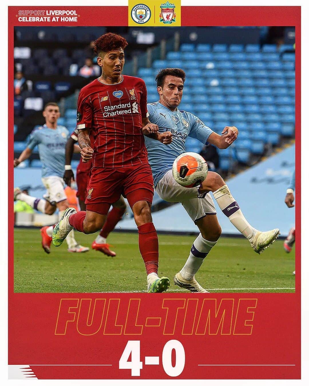 リヴァプールFCさんのインスタグラム写真 - (リヴァプールFCInstagram)「Defeat at the Etihad. #MCILIV #LFC #LiverpoolFC #Liverpool #StaySafe」7月3日 6時10分 - liverpoolfc