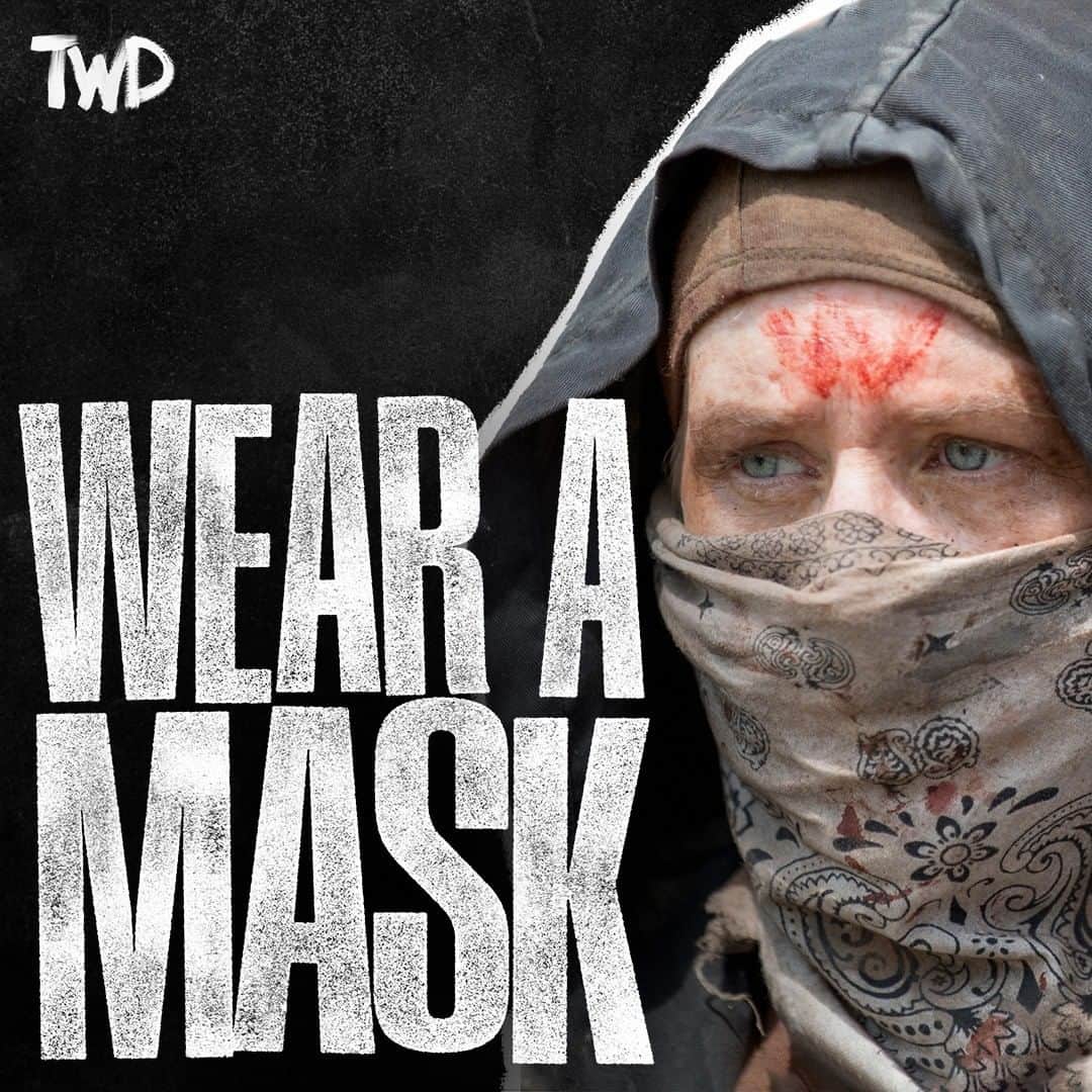 The Walking Deadさんのインスタグラム写真 - (The Walking DeadInstagram)「Wear a mask.」7月3日 6時05分 - amcthewalkingdead