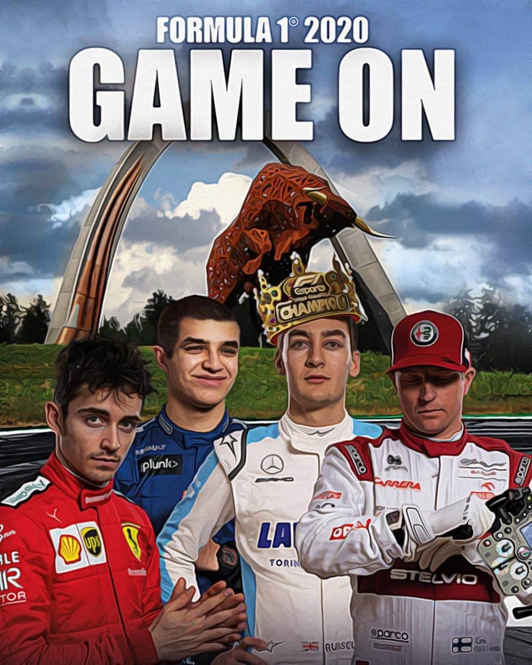 のインスタグラム：「Assemble the squad, mark a drop point. It's time to do battle once more 💪 . #F1 #Formula1 #AustrianGP #Warzone」