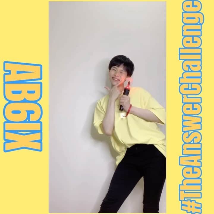 のインスタグラム：「踊ってみた🥳 (下手だけど許して🙇‍♂️)  #AB6IX #TheAnswerChallenge #日本 #일본 #JAPAN」