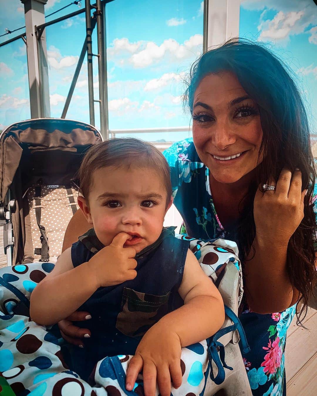 ディーナ・ニコール・コルテーゼのインスタグラム：「Boy mommy 💙」