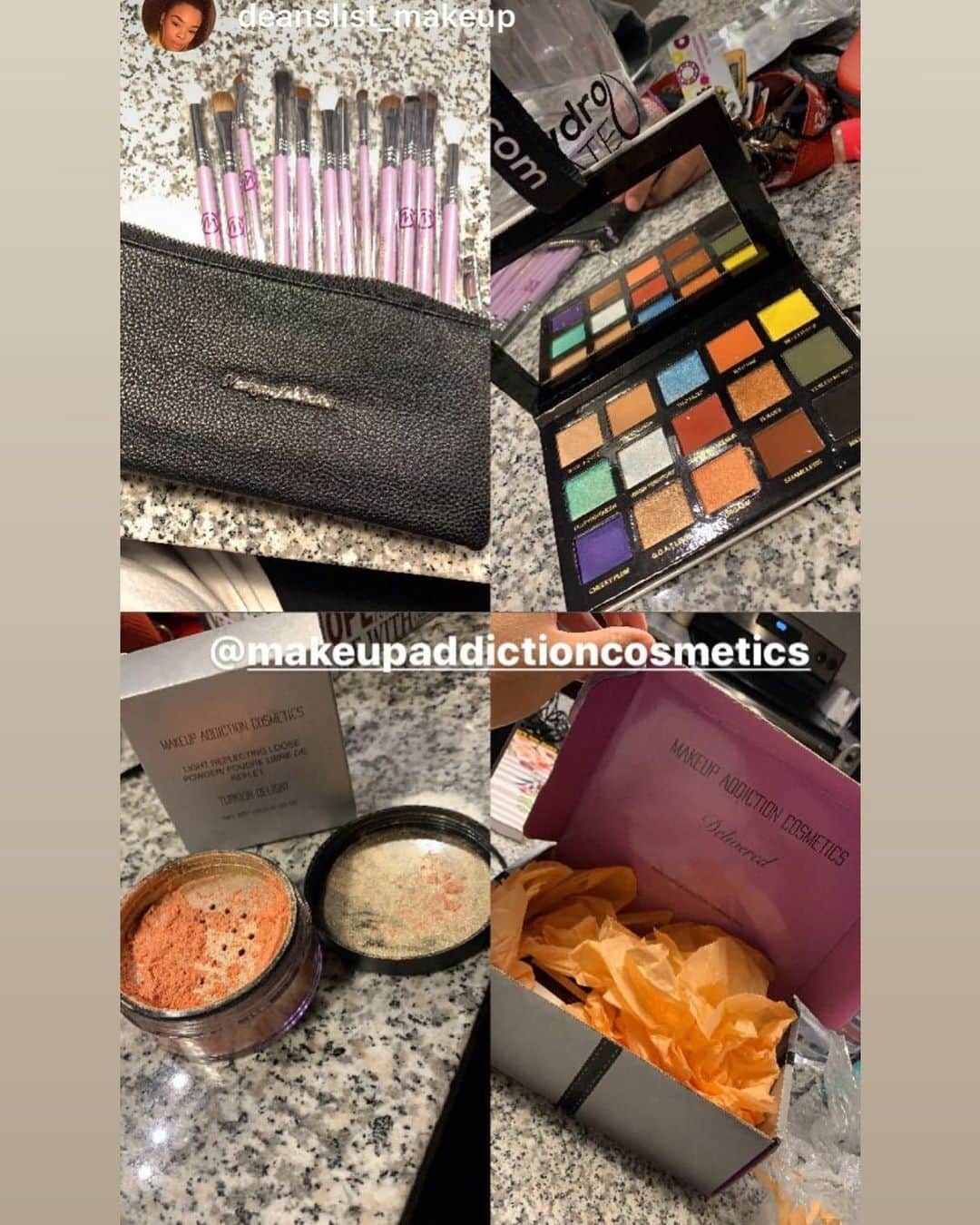Makeup Addiction Cosmeticsさんのインスタグラム写真 - (Makeup Addiction CosmeticsInstagram)「@deanslist_makeup showing us her Makeup Addiction delivery! 😻😻 We love seeing these so tag us on #makeupaddictioncosmetics! Hurry ends at 250 orders and going fast!!! 😻」7月3日 0時29分 - makeupaddictioncosmetics