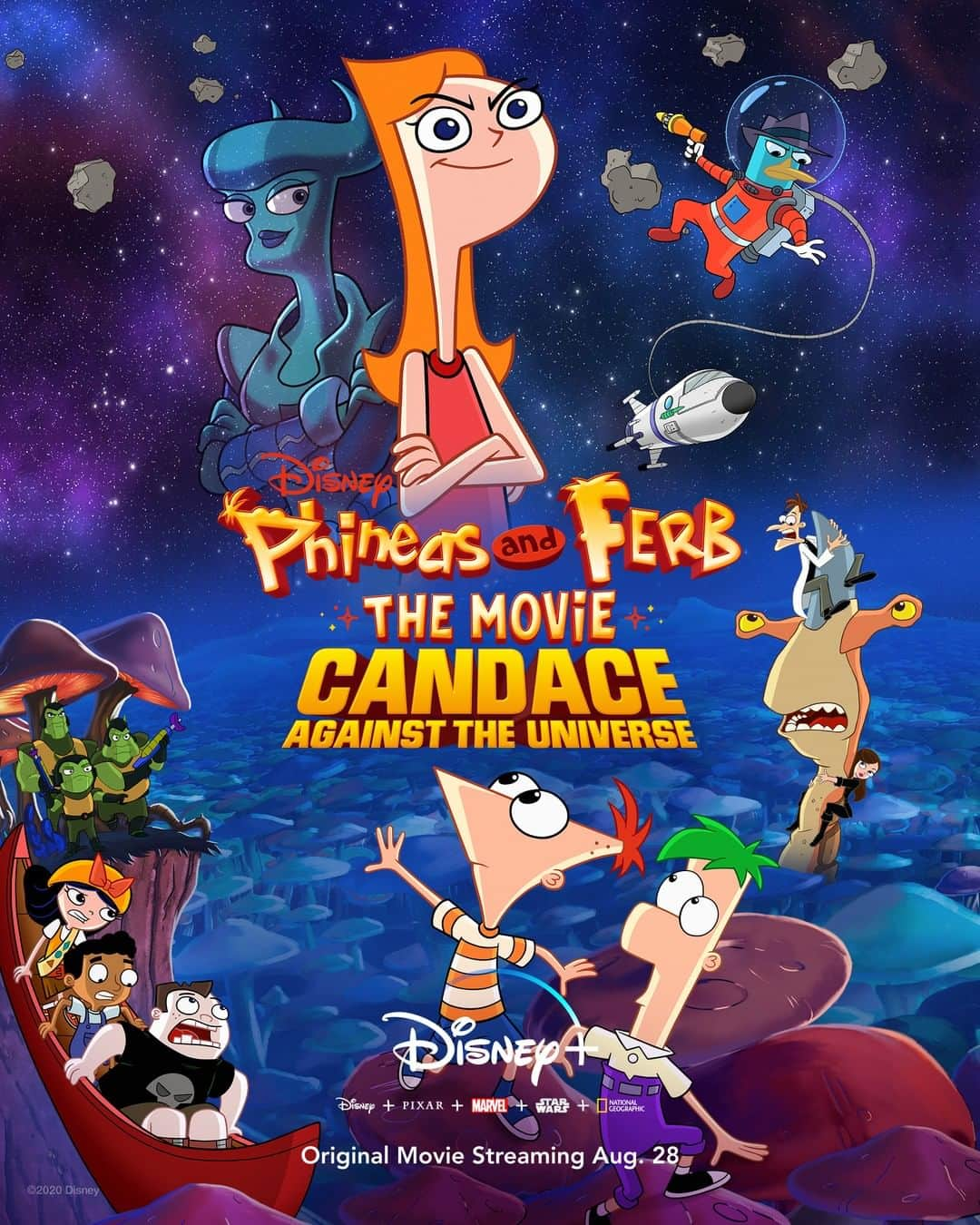 Disneyさんのインスタグラム写真 - (DisneyInstagram)「Prepare for an intergalactic adventure! Phineas and Ferb The Movie: #CandaceAgainstTheUniverse, an Original Movie, is streaming August 28 on #DisneyPlus. #PhineasAndFerbMovie」7月3日 1時00分 - disney