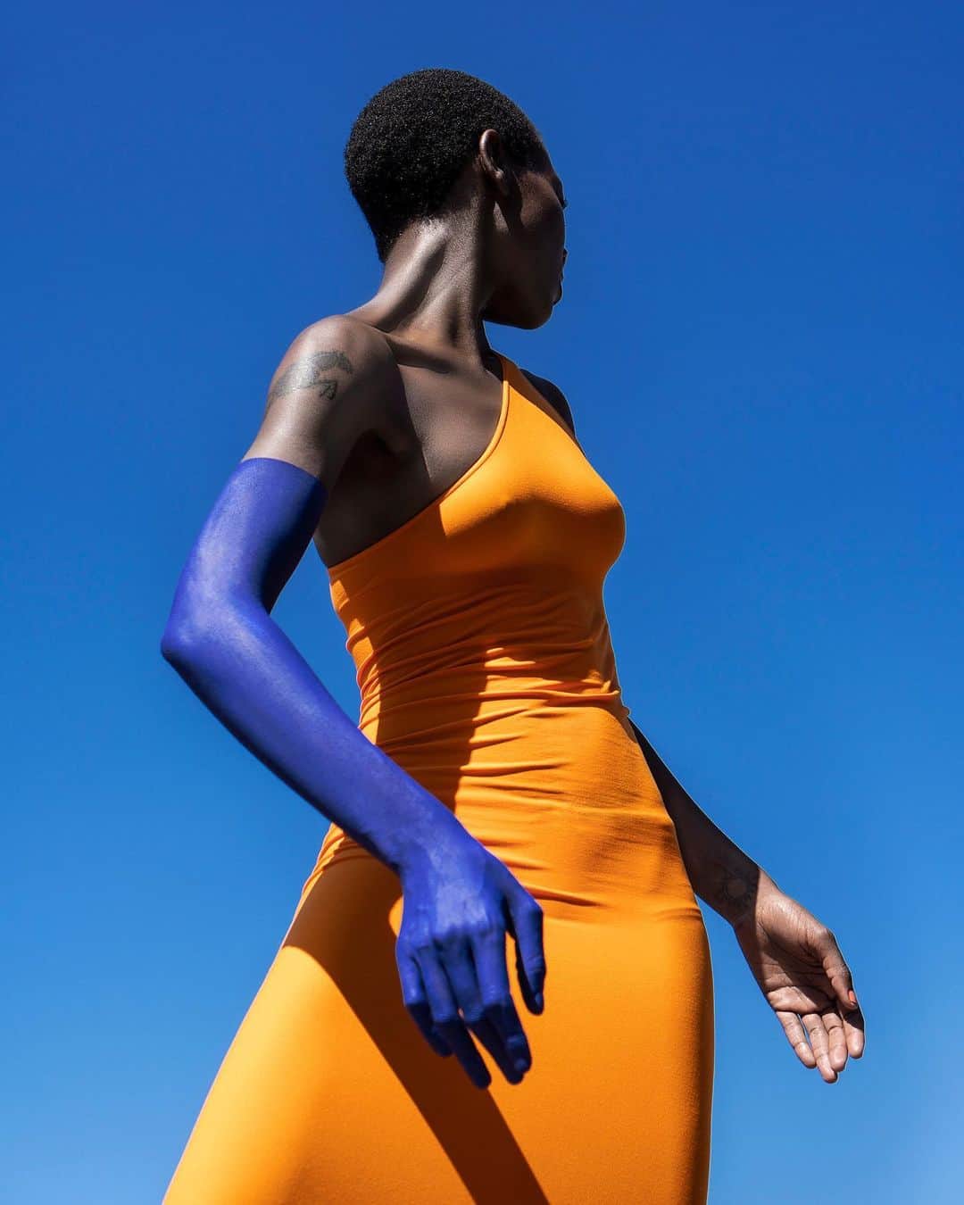 Fashion Weekのインスタグラム：「South Africa-based photographer @jamalaun's vivid imagery is both captivating and personal. Shown here, an image from his ongoing 'Dangerous Bodies' photo series, in which he explores his experience with racial injustice and stereotypes in post-apartheid South Africa. Follow him and find more of his work at @jamalaun.⁠⠀ ⁠⠀ Photo by @jamalaun」