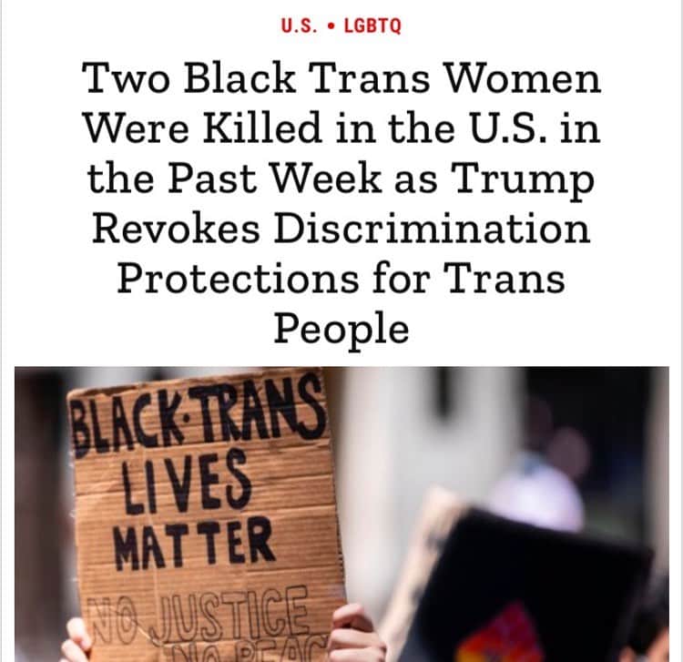 ヴィオラ・デイヴィスさんのインスタグラム写真 - (ヴィオラ・デイヴィスInstagram)「This world, this country will not move forward until EVERYONE is treated like a HUMAN BEING!!! Black Transwomen and transmen are murdered at a disproportionate rate. We are moving into a "new" normal where we all have and deserve a seat at the table.....and deserve to LIVE! Otherwise, who are we? Once again...RIP Riah, Dominique and Merci. We will and can do better...❤❤❤」7月3日 1時17分 - violadavis