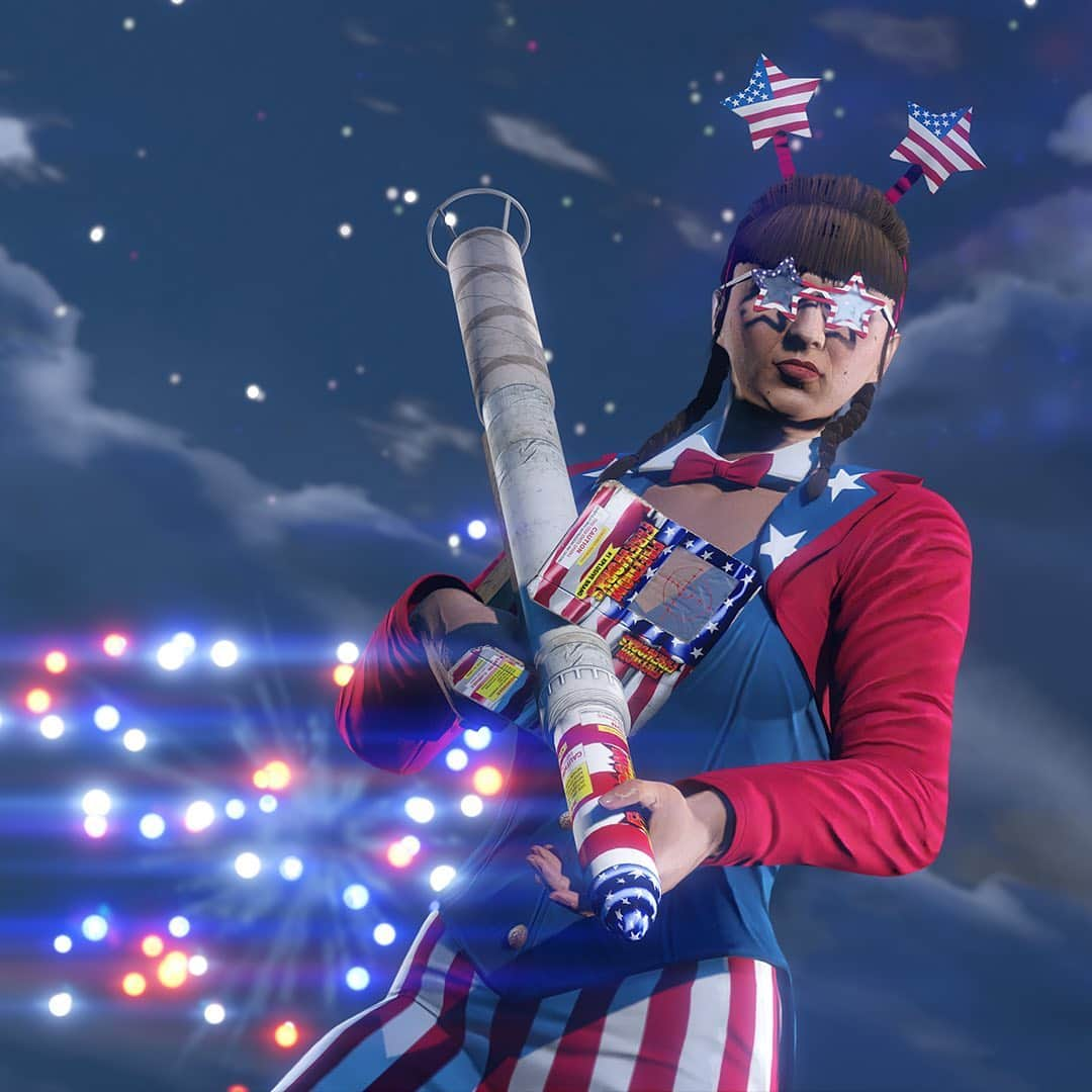 ロックスター・ゲームズさんのインスタグラム写真 - (ロックスター・ゲームズInstagram)「Celebrate Independence Day in GTA Online  Procure some rare patriotic gems alongside the customary GTA$ and RP rewards this week in Business Battles – plus get discounts on timely celebratory items, and more.  Learn more by clicking the link in our bio.」7月3日 1時34分 - rockstargames