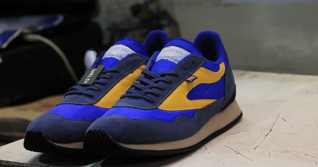 ウォルシュのインスタグラム：「The Walsh Ensign Blue 😍 . . . #normanwalshuk #normanwalsh #britishmanufacturing #madeinbritain #ukmfg #shoes #footwear #sneakers #mens #mensstyle #mensfashion #sports #sport #athleisure #british #ootd」