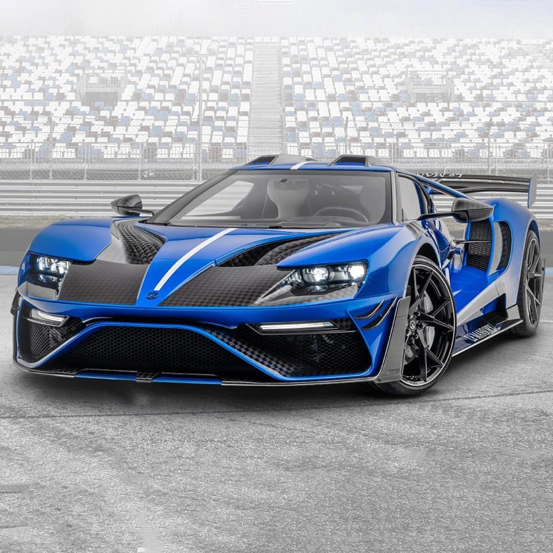 HYPEBEASTさんのインスタグラム写真 - (HYPEBEASTInstagram)「@hypebeastcarclub: German automotive tuner @mansory has unveiled the Le MANSORY @ford GT giving the car a complete vehicle transformation inside and out. On the outside, there’s a full carbon fiber widebody kit in a unique shade of “Bleurion Race". Inside, the engine remains as Ford’s 3.5-liter twin-turbocharged V6, but power has been upped to 700 BHP — delivering a new top speed of around 220 MPH. Only three of these custom Ford GTs will be built.⁠⠀ Photo: Mansory」7月3日 3時32分 - hypebeast