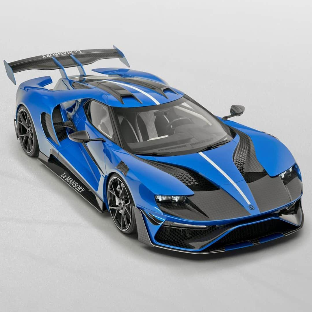 HYPEBEASTさんのインスタグラム写真 - (HYPEBEASTInstagram)「@hypebeastcarclub: German automotive tuner @mansory has unveiled the Le MANSORY @ford GT giving the car a complete vehicle transformation inside and out. On the outside, there’s a full carbon fiber widebody kit in a unique shade of “Bleurion Race". Inside, the engine remains as Ford’s 3.5-liter twin-turbocharged V6, but power has been upped to 700 BHP — delivering a new top speed of around 220 MPH. Only three of these custom Ford GTs will be built.⁠⠀ Photo: Mansory」7月3日 3時32分 - hypebeast