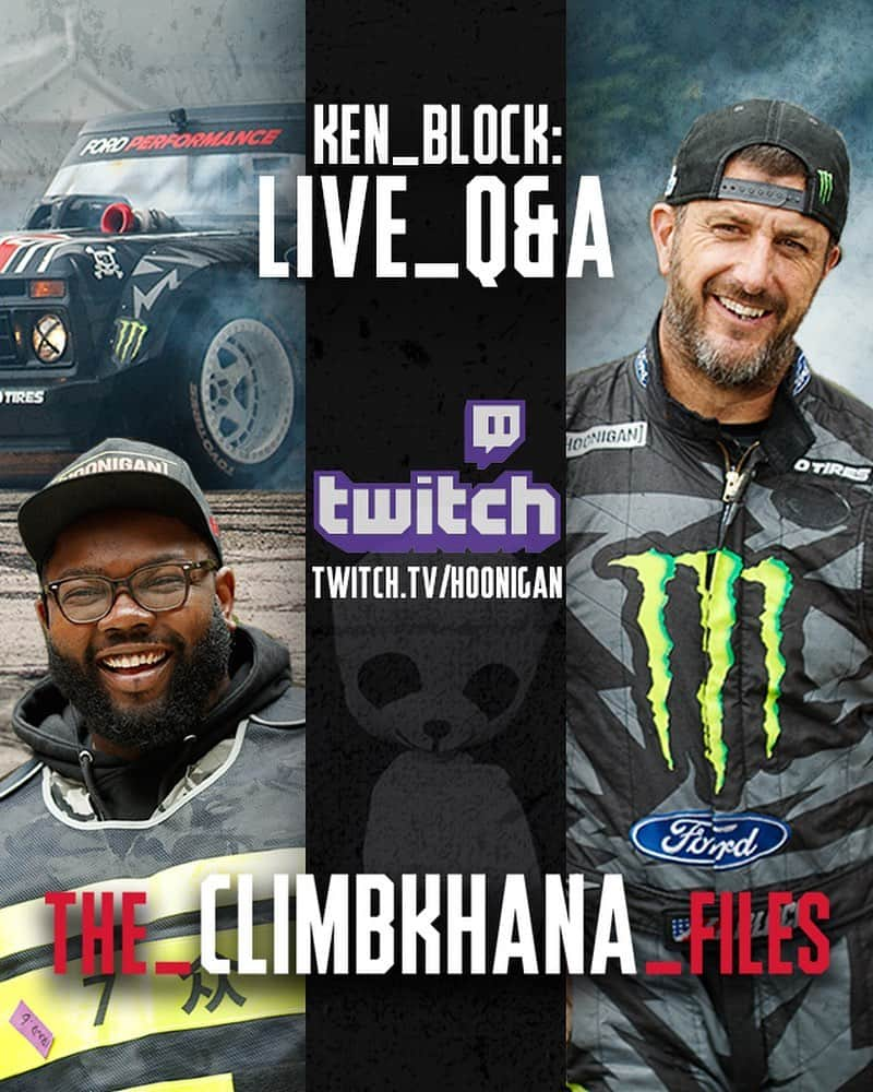 ケン・ブロックさんのインスタグラム写真 - (ケン・ブロックInstagram)「*Going LIVE with @theHoonigans at 12:00pm PST* to chat about the making of #ClimbkhanaTWO and #TheClimbkhanaFiles mini-doc series!   Come with questions for a live Q&A.  You can catch the live stream at TWITCH.TV/HOONIGAN」7月3日 3時41分 - kblock43