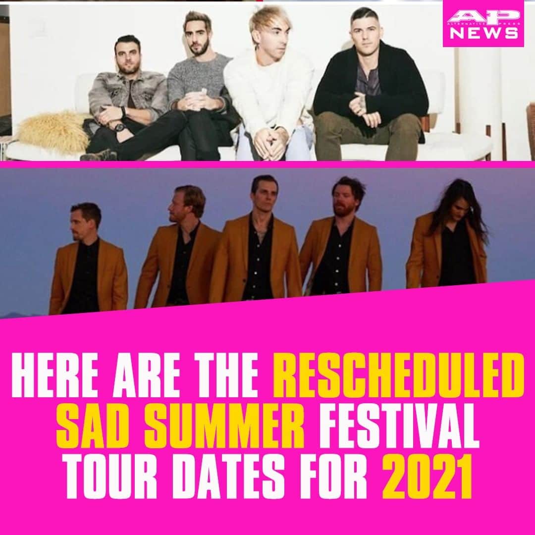 Alternative Pressさんのインスタグラム写真 - (Alternative PressInstagram)「@sadsummerfest has officially announced the rescheduled dates for its 2021 tour with @alltimelow, @thestorysofarca, @themaineaband and more⁠ LINK IN BIO⁠ .⁠ .⁠ .⁠ #sadsummer #sadsummerfest #sadsummerfestival #sadsummerfesttour #sadsummerfest2021 #sadsummerfestival2021 #sadsummer2021 #alltimelow #atl #thestorysofar #tssf #movements #themaine #yourstruly #grayscale #destroyboys #alternativepress #altpress」7月3日 4時39分 - altpress