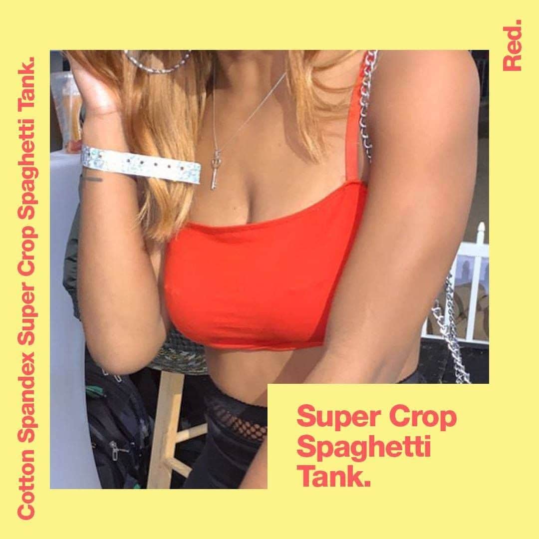 American Apparelさんのインスタグラム写真 - (American ApparelInstagram)「Happy Hump day! Check out @itsriss in our Super Crop Spaghetti Tank. Get this style. Link In Bio. #AmericanApparel #Retail #AACropTop」7月3日 5時00分 - americanapparel