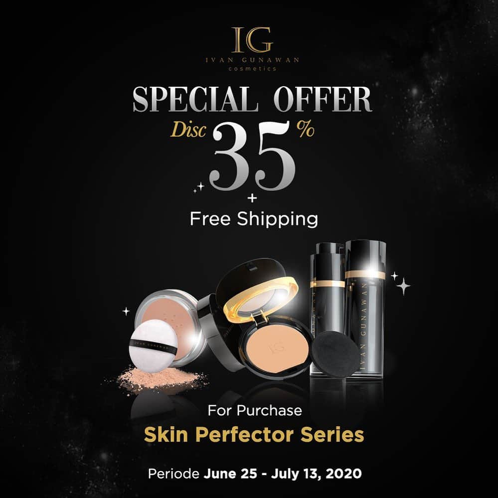 Ivan Gunawanさんのインスタグラム写真 - (Ivan GunawanInstagram)「Happy Friday to all beautiful woman in the world... Mulai hari ini sampai tanggal 13 Juli mendatang ada spesial offer untuk kalian, setiap pembelian Skin Perfector Series mendapatkan discount 35% + Free Ongkir ke seluruh Indonesia. . Khusus pembelian via DM Instagram @ig.cosmetics dan Whatsapp. . Contact: 082228800188 (Lusi) . #ivangunawan #ivangunawancosmetics #IGC #effortlessbeauty #cosmetics」7月3日 15時40分 - ivan_gunawan