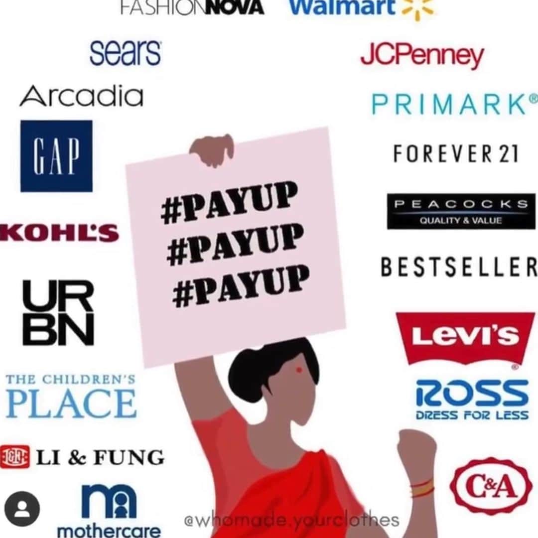 トームさんのインスタグラム写真 - (トームInstagram)「#repost @nabela I just need 3 MINUTES of your time. Please listen, share and get involved:⁣ ⁣ The exploitation of Bangladeshi garment workers must stop NOW. Major brands have yet to #PAYUP leaving over 4.1 million Bangladeshi garment workers at the brink of starvation and facing the threat of homelessness. ⁣ ⁣ Please watch the full video and learn more about the fast fashion industry, the exploitation of garment workers and the brands who are responsible for this exploitation for their own profit and the ability to boast about their “low prices.” ⁣ ⁣ Low prices, huge steals, and big bargains are at the expense of garment workers’ livelihoods. ⁣ ⁣ Below are the list of brands involved. Please tag these brands and comment under their posts. When tagging and calling IN these brands and public figures, please remember that our intention should not be to drag and destroy, but to raise awareness and demand real change. ⁣ ⁣ Tag @kimkardashian, @kyliejenner, @kourtneykarshian, @kendalljenner, @khloekardashian + Kanye West (on Twitter) to bring this to their attention under their posts. Kanye’s partnership with @Gap is disappointing given that Gap has yet to #PayUp for Bangladeshi workers who desperately need to be paid what they are rightfully owed.⁣ ⁣ Tag and bring attention to the following brands as well who are all involved in this crisis: ⁣ ⁣ @gap @jcpenney @walmart @primark @forever21 @peacocks_fashion @bestseller.com @levis @rossdressforless @ca @sears @topshop @burton_menswear @kohls @urbanoutfitters @freepeople @anthropologie @childrensplace @liandfung @mothercareuk ⁣ ⁣ To learn more about the #PayUp movement, the fast fashion industry and for helpful resources + updates visit @whomade.yourclothes, @remakeourworld and @cleanclothescampaign. ⁣ ⁣ The information and stats shared in this video are sourced from their incredible resources and diligent work in fighting the exploitation in the fashion industry. ⁣ ⁣ I believe that together we can make real, powerful change. It starts with raising awareness. Please share this video and continue to use your voice, because it holds so much power. 🤍⁣」7月3日 7時21分 - tomenyc