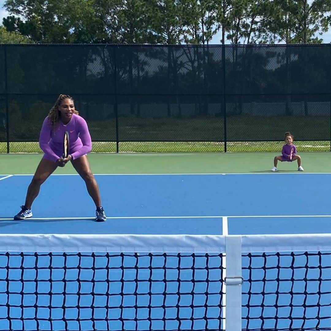 WTA（女子テニス協会）さんのインスタグラム写真 - (WTA（女子テニス協会）Instagram)「Look out tennis world! 🙌😍 #HomeCourt #Repost @serenawilliams ・・・ Caption this (MUST SWIPE RIGHT)」7月3日 8時20分 - wta