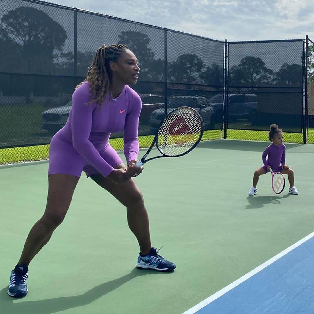 WTA（女子テニス協会）さんのインスタグラム写真 - (WTA（女子テニス協会）Instagram)「Look out tennis world! 🙌😍 #HomeCourt #Repost @serenawilliams ・・・ Caption this (MUST SWIPE RIGHT)」7月3日 8時20分 - wta