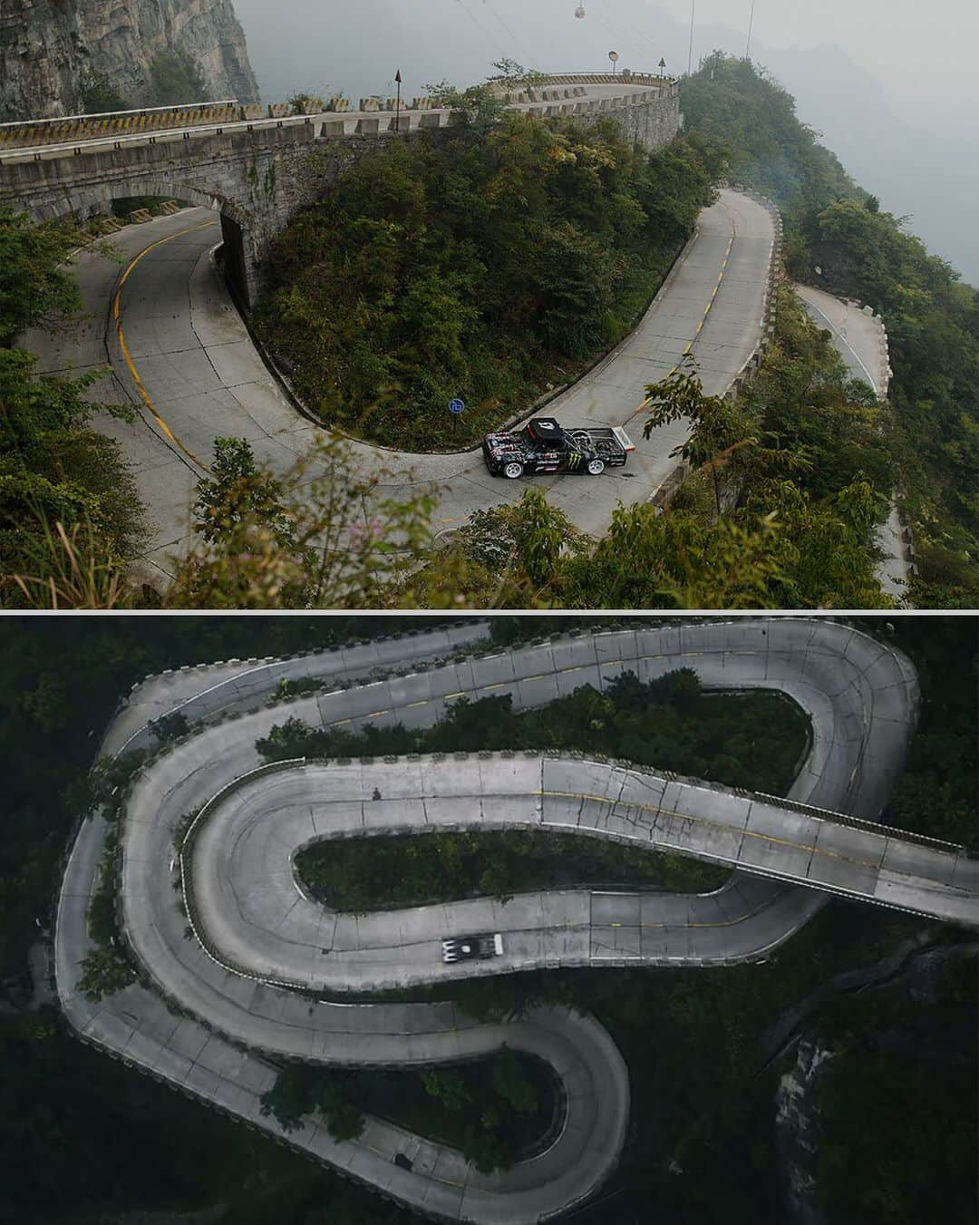 ケン・ブロックさんのインスタグラム写真 - (ケン・ブロックInstagram)「The fact that I randomly found a photo of this wild section of the Tianmen Mountain road on the internet - and after some research and planning brought the whole team here to film Climbkhana TWO - is exactly the kind of thing that makes our Gymkhana films so unique and fun (and that @theHoonigans produces them at such a high level)! Check out the final episode of The Climbkhana Files on my YouTube channel now. (link in bio) #layercake #TheClimbkhanaFiles #ClimbkhanaTWO #FordF150 #Hoonitruck」7月3日 9時38分 - kblock43