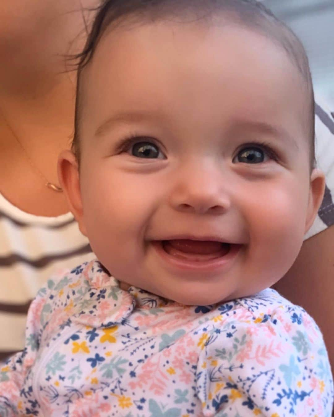 クリー・ハリソンのインスタグラム：「Nora Marie.  She’s the most perfect, smiley, happiest little angel I’ve ever met.  5 whole months of lovin her from a far, @jasonmartin36 & I FINALLY got to meet her in person!! Thank you @michaelbrianjohnson & @kristinlitzmannjohnson for given us another niece to love.」