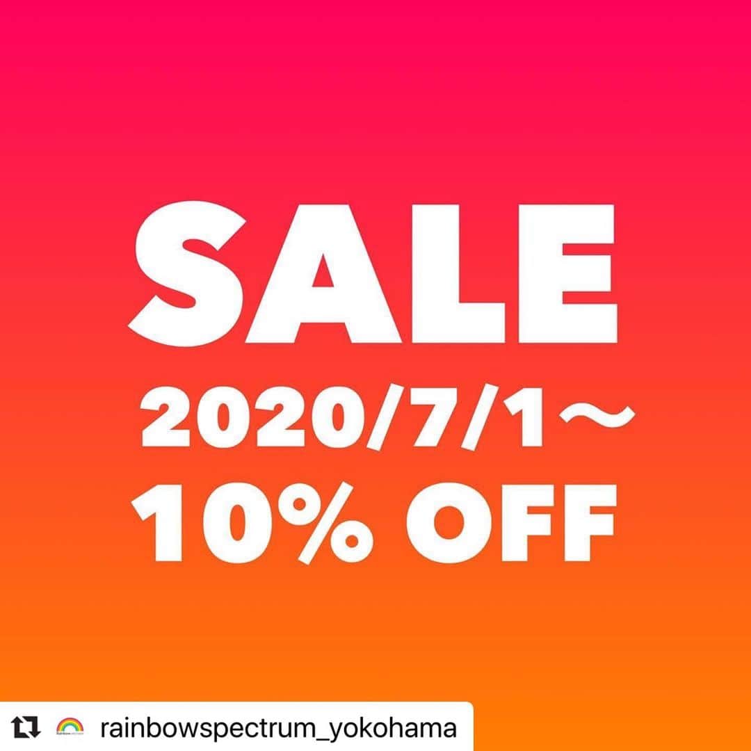 のインスタグラム：「#Repost @rainbowspectrum_yokohama with @make_repost ・・・ レインボースペクトラム横浜店、この度『閉店』する事が決まりました😭それに伴い、本日より【閉店セール】行っております🐷💕🕶 ＊ ＊ 店内商品10%OFF (一部除外品あり) ＊ ＊ 一部対象外商品ございますが、最後まで多くのお客様にご来店いただき、楽しんで頂けるよう努めて参ります🙇‍♀️✨お近くまでお立ち寄りの際は是非、当店までお越し下さい😳❤︎ #rainbowspectrum #yokohama #レインボースペクトラム #横浜 #閉店 #閉店のお知らせ」