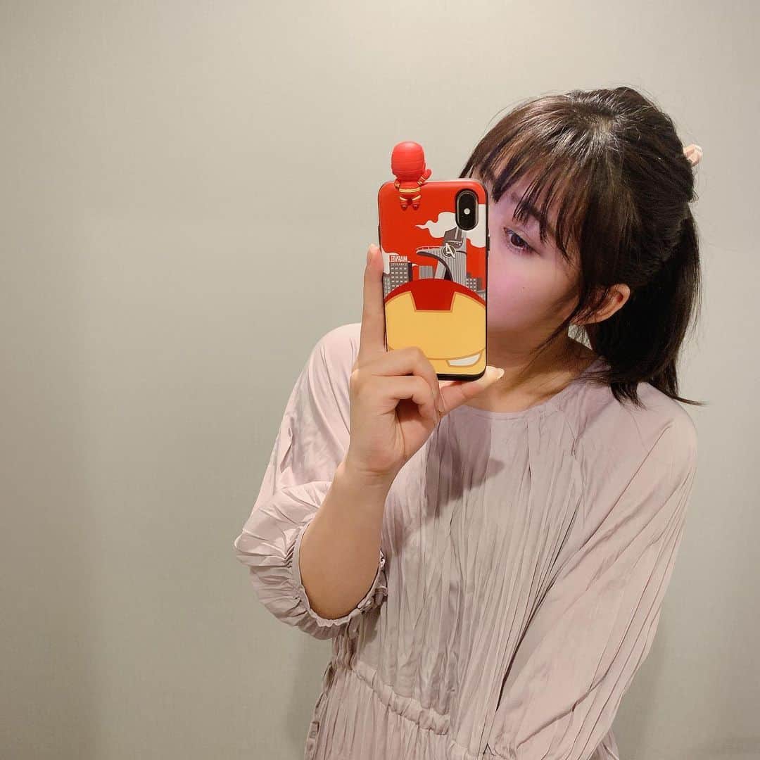 坂本遥奈さんのインスタグラム写真 - (坂本遥奈Instagram)「ポニーテールにかわいいリボンなんかつけちゃって〜🎀 #アイアンマン」7月3日 11時40分 - haruna_sakamoto_official