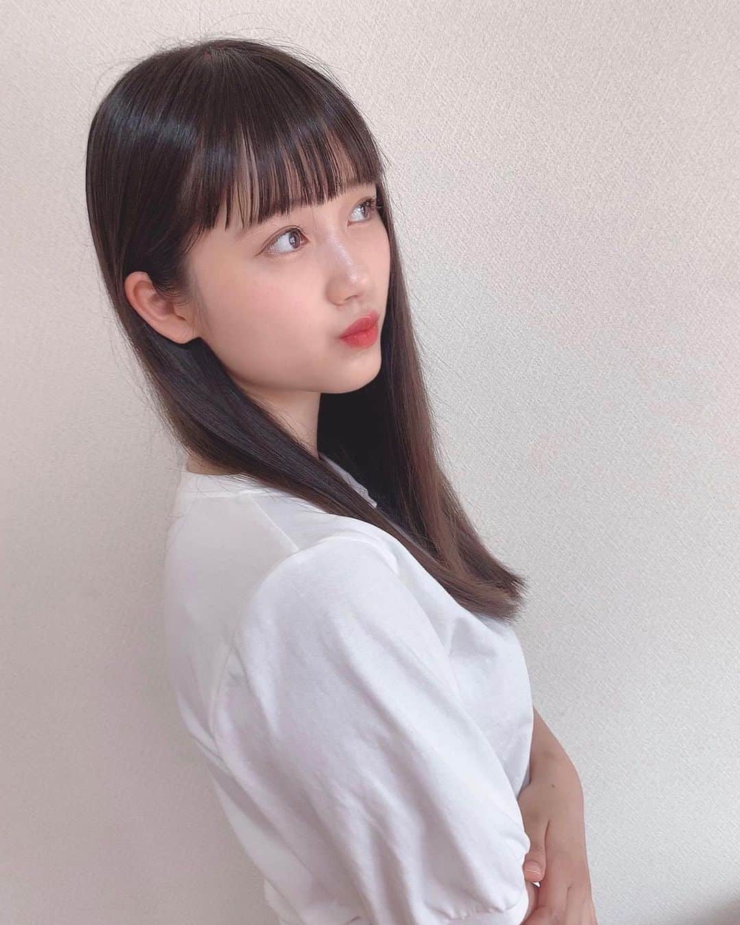 のインスタグラム：「・  ぱっつん☺︎﻿ ﻿」