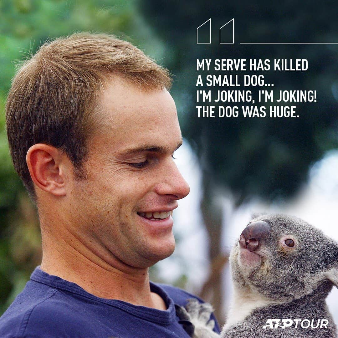 ATP World Tourさんのインスタグラム写真 - (ATP World TourInstagram)「The 🐐 of interviews . Always plenty of laughs with Andy Roddick 😂」7月4日 0時32分 - atptour