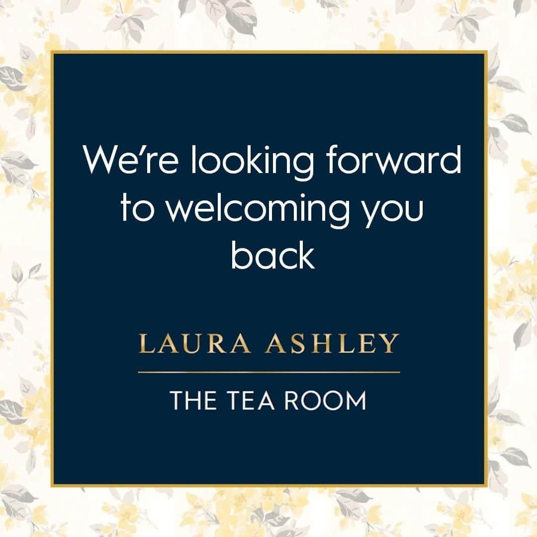 ローラアシュレイのインスタグラム：「Following the latest Government guidance, we are preparing to safely welcome you back to some of our Laura Ashley The Tea Room venues.⁣ ⁣ Reopening dates may vary, so be sure to follow @LauraAshleyTheTeaRoom for updates on your local Tea Room.」