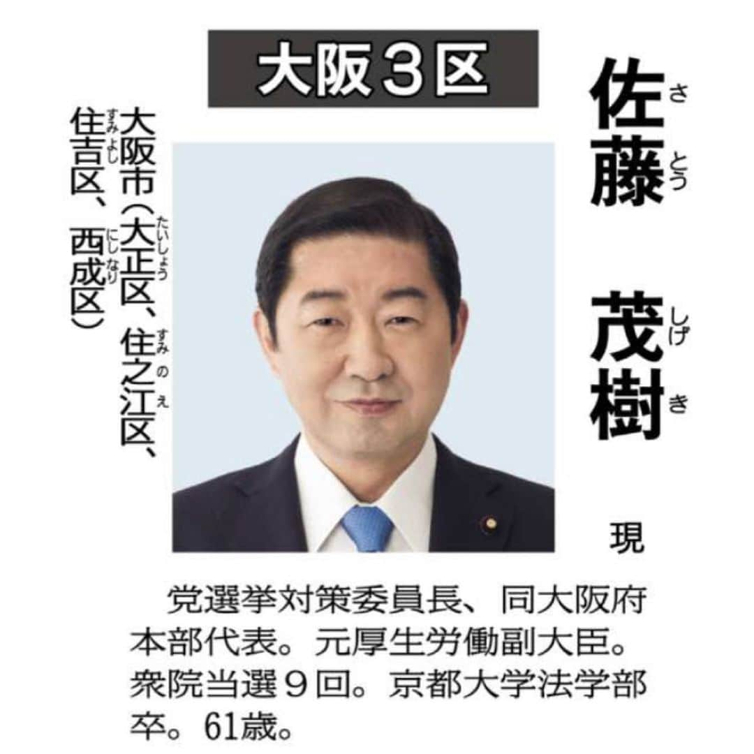 公明党さんのインスタグラム写真 - (公明党Instagram)「﻿ ﻿ 公明、衆院選で第２次公認﻿ ﻿ 小選挙区で８氏、稲津（北海道１０区）、遠山（神奈川６区）、佐藤（大阪３区）、国重（大阪５区）、伊佐（大阪６区）、北側（大阪１６区）、赤羽（兵庫２区）、中野（兵庫８区）氏／比例区４氏（新人２、元職２）も﻿ ﻿ 　公明党は２日午前、東京都新宿区の党本部で中央幹事会を開き、候補選考委員会の決定に基づいて、次期（第４９回）衆院議員総選挙の第２次公認予定候補として、小選挙区８氏（全て現職）と、比例区３ブロックで４氏（新人２、元職２）の計１２氏を決めた。中央幹事会後、公明党の斉藤鉄夫幹事長が記者会見し発表した。小選挙区の公認予定候補は、第１次公認の岡本三成衆院議員（東京１２区）と合わせて９氏となった。＝２面に第２次公認予定候補の略歴と各選挙区地域の詳細（小選挙区、比例区）﻿ ﻿ ﻿ 　第２次公認となった８小選挙区の予定候補は、北海道１０区で稲津久氏、神奈川６区で遠山清彦氏、大阪３区で佐藤茂樹氏、大阪５区で国重徹氏、大阪６区で伊佐進一氏、大阪１６区で北側一雄氏、兵庫２区で赤羽一嘉氏、兵庫８区で中野洋昌氏。﻿ ﻿ 　比例区では、北関東ブロック（定数１９）で輿水恵一（元）、福重隆浩（新）の両氏。東海ブロック（定数２１）で中川康洋氏（元）、九州・沖縄ブロック（定数２０）で金城泰邦氏（新）が公認された。﻿ ﻿ 　なお、中央幹事会では、任期中に６９歳を超える場合や在任期間が２４年を超える場合は原則公認しないとする党内規の「定年制」に抵触する北側、佐藤両氏について、例外として制限緩和を承認した。﻿ ﻿ 　　　◇　﻿ ﻿ 　記者会見で斉藤幹事長は、この時期に第２次公認を決定した理由について「来年１０月の衆院議員の任期満了まで１年３カ月しかない。その準備をするということだ。衆院解散が早いと見込んでいるからでは全くない」と説明。﻿ ﻿ 　神奈川６区に遠山氏を擁立したことには、「前回（２０１７年）、公明党が唯一惜敗した選挙区であり、党として雪辱を果たすという力強いメッセージを発して、新たな時代を切り開く新しい人材を投入すべきだと判断した」と強調。その上で、財務副大臣など遠山氏の豊富な経験や国際性などを総合的に評価したと力説した。﻿ ﻿ 　今回、定年制に関する制限緩和の例外が承認されたことについては、「党として必要な人であることや、地元からの強い要請などを総合的に考えて公認した」と述べた。﻿ ﻿ 　﻿ （7/3付　公明新聞記事📝）﻿ ﻿ #公明党﻿ #小さな声を聴く力﻿ #山口なつお﻿ #KOMEITO﻿ ﻿」7月3日 17時00分 - komei.jp