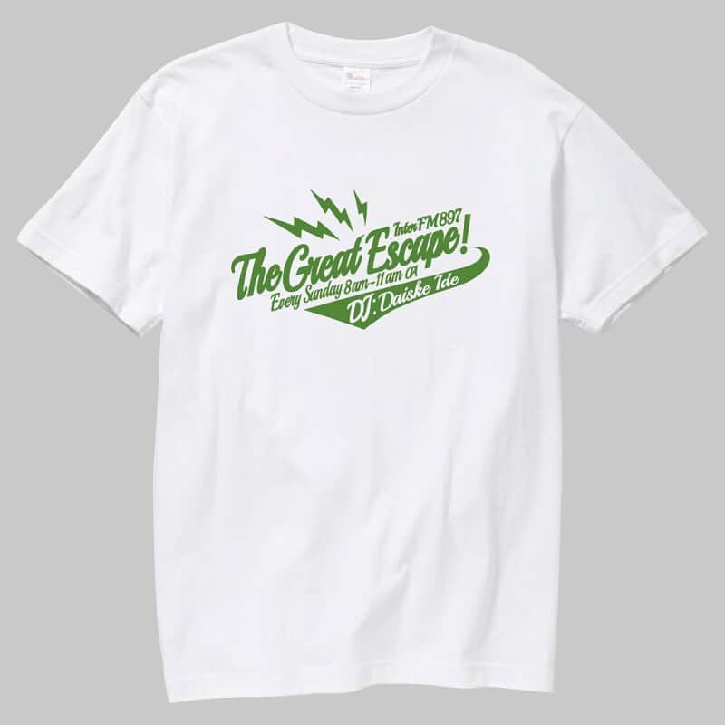 井手大介のインスタグラム：「僕のラジオ番組 #interfm897 THE GREAT ESCAPE #tge897 の番組Tシャツが販売始まりました！期間限定の受付なので是非この夏着てください。デザインは #groundriddim  のマハロくんです。ヤーマン！ ffb.tokyo/interfm897/」
