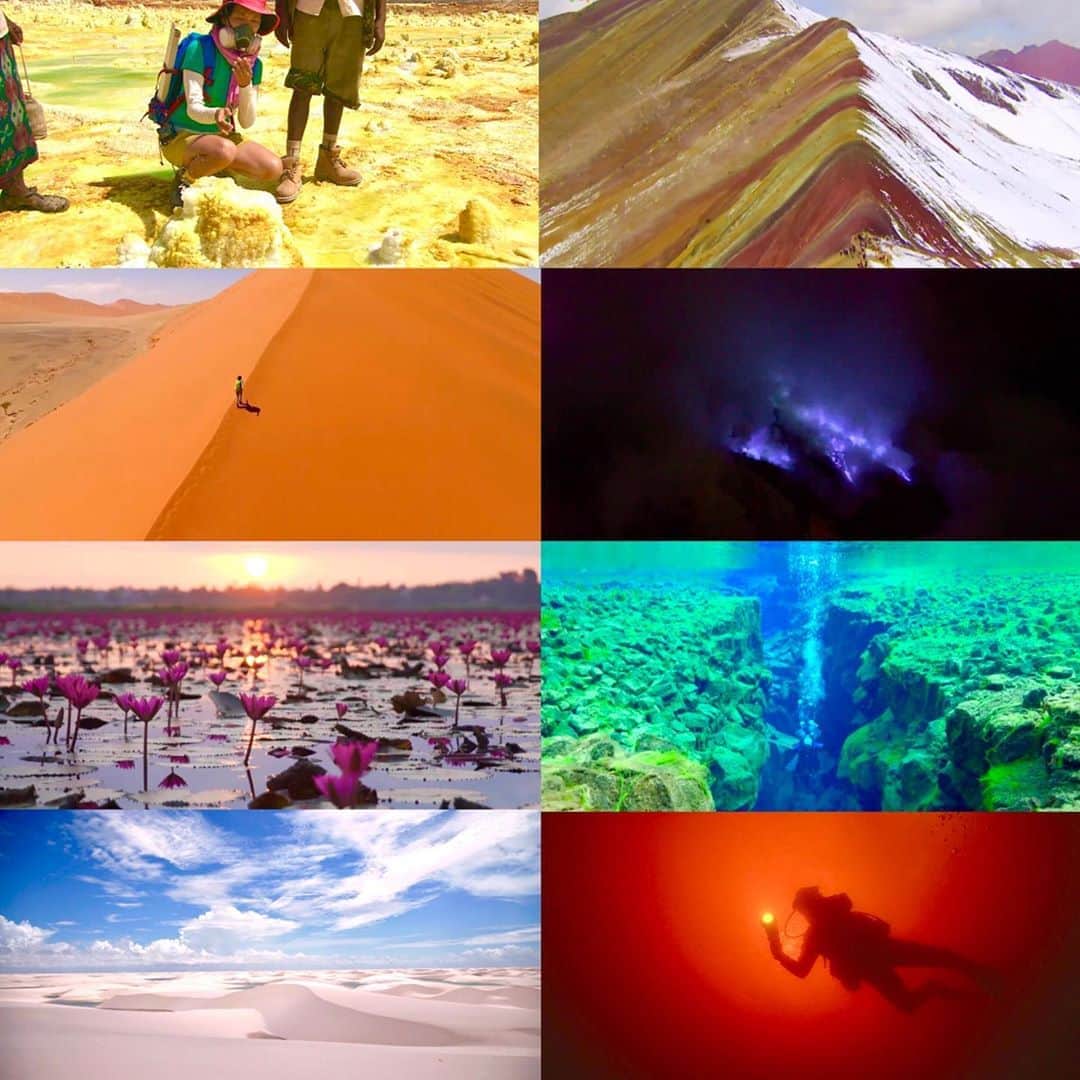 TBS「世界ふしぎ発見！」さんのインスタグラム写真 - (TBS「世界ふしぎ発見！」Instagram)「. . 明日7/4(土)よる9時の#世界ふしぎ発見 ❗️は 地球上に散らばるカラフル絶景&奇景 をめぐる大冒険🌏🦄🌈 . . みなさんの、お気に入りの"色"は 何色ですか？❤️🧡💛💚💙💜 . 色という視点で世界を見ていくと、 驚きの絶景や、歴史、文化に出会えます。 . . 人類が初めて使った色って…😳？🎨💭 . 古代エジプトからルネサンス、日本のお殿様まで🏯 世界中の人々を虜にした"青色"とは😳🦋🐬💎 . . 色にまつわる#七不思議 ならぬ "七色不思議" の物語🌈 明日はこれで気持ちを 明るくしちゃいましょうっ🧚🏻🌼🍎🧬🎀 . . #ふしぎ発見 #ミステリーハンター #海外 #旅行 #旅 #世界の絶景 #絶景 #世界遺産 #カラフル」7月3日 18時18分 - fushigi_hakkenad