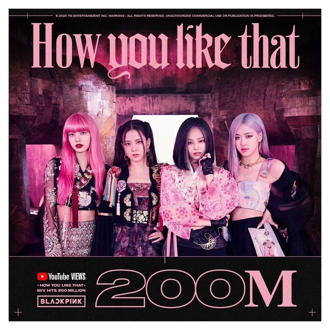 BLACKPINKさんのインスタグラム写真 - (BLACKPINKInstagram)「#BLACKPINK #블랙핑크 #HowYouLikeThat #MV #200MILLION #YOUTUBE #YG」7月3日 18時47分 - blackpinkofficial