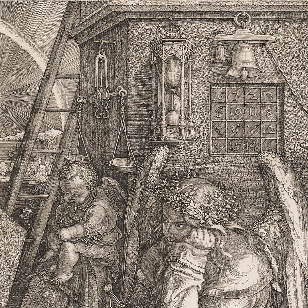 クリスティーズさんのインスタグラム写真 - (クリスティーズInstagram)「'Melencolia I' is a masterpiece of engraving by Albrecht Dürer and is full of rich symbolism including a magic square, a comet, keys, an hour-glass and a melting pot, surrounding the melancholic winged figure.⠀ .⠀ Countless interpretations have been suggested. In the Renaissance, the melancholic temperament was associated with intellectual and artistic creativity and some suggest the winged figure is an allegorical self-portrait of the artist.⠀ .⠀ Albrecht Dürer (1471-1528). 'Melencolia', 1514. Estimate: £150,000-250,000.⠀ .⠀ Old Master Prints online, 1–15 July⠀ .⠀ #oldmasterprints #prints #albrechtdurer #renaissance #renaissanceart #art #medievalphilosophy」7月3日 19時01分 - christiesinc