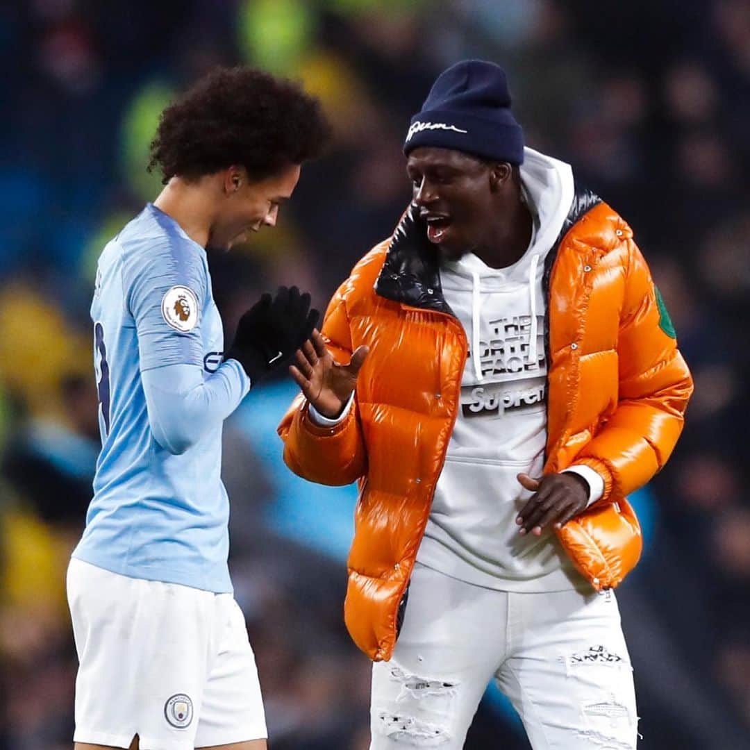バンジャマン・メンディのインスタグラム：「My brooooo ❤️🔥 good luck with Bayern we will miss you and your back tattoo here 👀😂😘❤️ @leroysane19」
