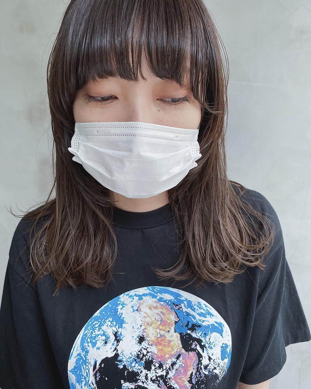 野口和弘のインスタグラム：「ミディアムならマッシュバングやっちゃえば？ . hair @cieca.noguchi  . #cieca. #お客様ヘア」