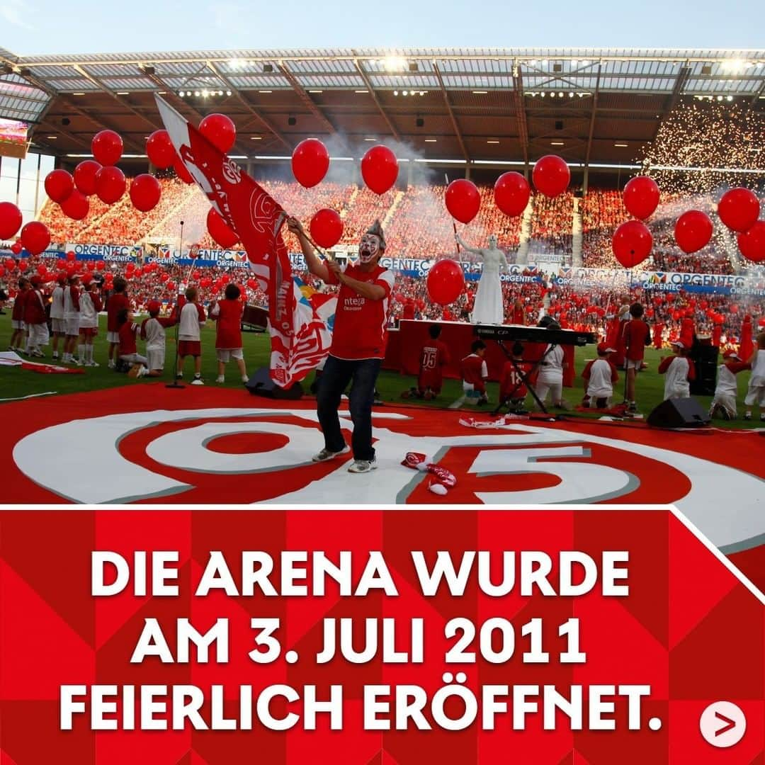 1.FSVマインツ05さんのインスタグラム写真 - (1.FSVマインツ05Instagram)「Heute vor 9 Jahren wurde die Arena eröffnet! 🏟😍 . #OPELARENA #Mainz05 #Mainz #MainzbleibtMainz #M05 #Bundesliga #fußballstadion」7月3日 22時00分 - 1fsvmainz05