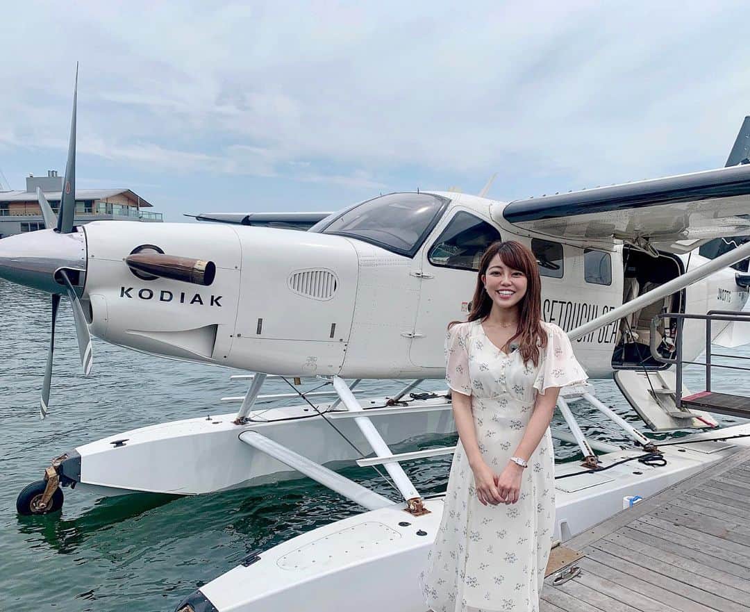 みさきさんのインスタグラム写真 - (みさきInstagram)「かっこいい水上機！！ 日本で乗れるなんて予想外です☺️  初ロケの様子が あす13時からフロントドアで 放送されます😚💓  私は父とデートという設定で ロケをしてきましたが、 絶景に絶品料理に 両親でもカップルでも友達でも 楽しめちゃう贅沢なプランです‪𓂃 𓈒𓏸◌‬  また明日お会いしましょー(⑉• •⑉)❤︎ #Hiroshima #seaplanes #seaplane #tvstation #フロントドア #アナウンサー」7月3日 22時03分 - misaki.official