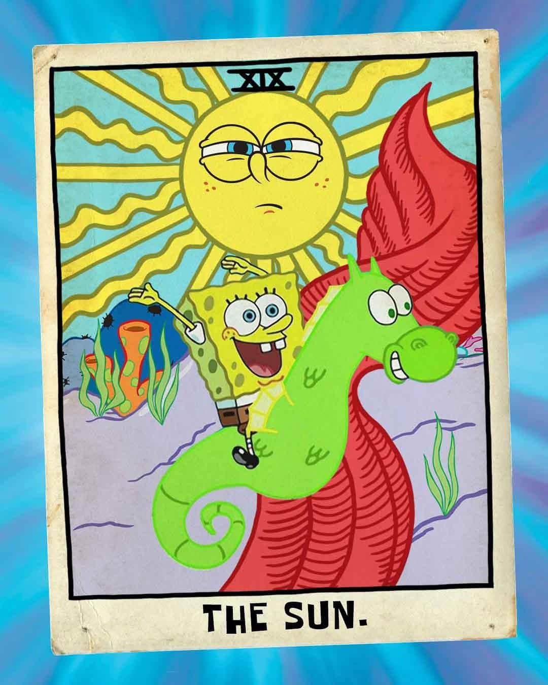 スポンジボブさんのインスタグラム写真 - (スポンジボブInstagram)「it’s time to explore the inner machinations of your mind... with Bikini Bottom #tarot cards!」7月3日 22時11分 - spongebob