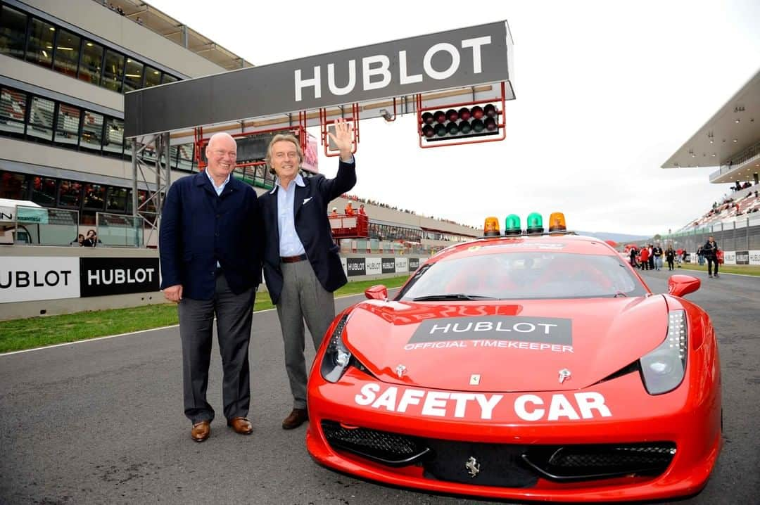 ウブロさんのインスタグラム写真 - (ウブロInstagram)「#TimeToReflect. A quest for excellence and a passion for performance. On November 5th, 2011, Hublot and @ScuderiaFerrari formalized their partnership at the Mugello circuit during the Ferrari Finali Mondiali with Jean-Claude Biver @jcbiver and Luca Cordero di Montezemolo, President of Ferrari S.p.A. #HublotFerrari」7月3日 23時02分 - hublot