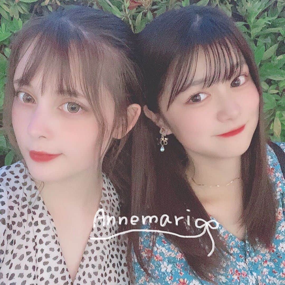 のインスタグラム：「． ． 頭こっつん👶🏻🤍 ． なんか急に会いたくなったから投稿しちゃう！！ LINEしてたら会いたい増し増し( ；；)‪‪❤︎‬ すき〜〜 ． ． ． いつもいいね＆コメントありがとうございます🧸🎀 ． ． #まりくま #アンネ #まりンネ #Popteen #恋ステ #恋する週末ホームステイ #手書き加工 #手書き #ljk #jkブランド #instagood」