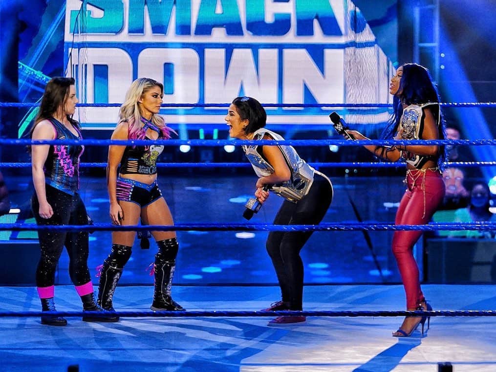 WWEさんのインスタグラム写真 - (WWEInstagram)「That’s not the way they saw the celebration going! @itsmebayley will now face @alexa_bliss_wwe_ on #SmackDown!」7月4日 10時14分 - wwe