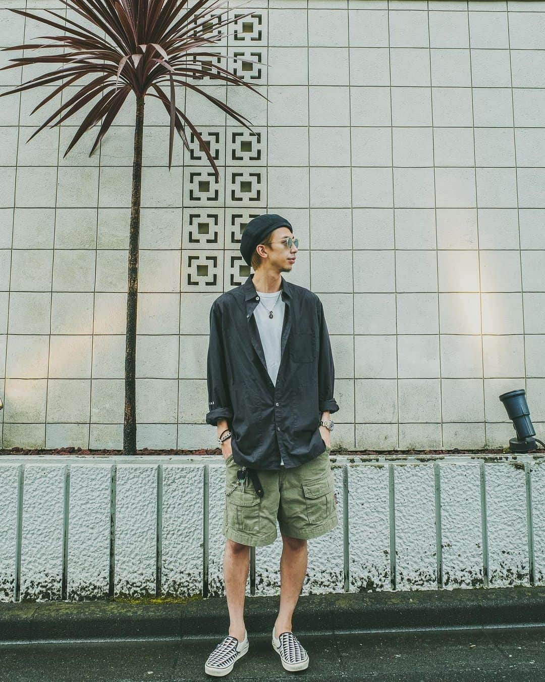 雄三 雨宮さんのインスタグラム写真 - (雄三 雨宮Instagram)「シャツ　@wax__official  パンツ　#descendant  帽子　#cootie  スニーカー　#vans   #oceantokyo #oceantokyoOVER #メンズヘア #メンズファッション #メンズパーマ #メンズ髪型 #メンズヘアカタログ #メンズモデル #雨宮雄三#雨スタ」7月4日 10時53分 - amezooon