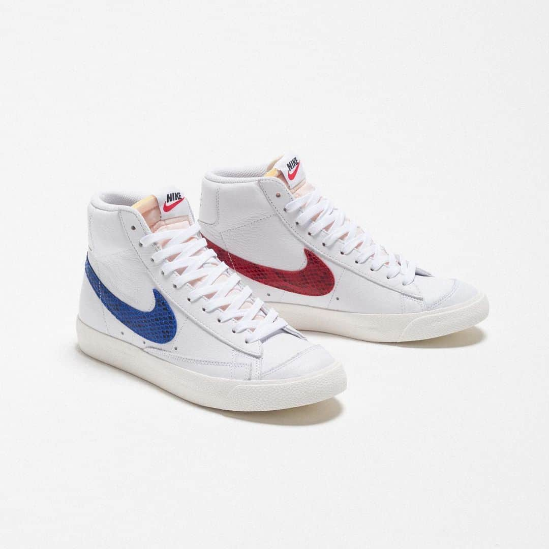 UNDFTDさんのインスタグラム写真 - (UNDFTDInstagram)「Nike Blazer Mid '77 Vintage 'Red & Blue' // Available now at Undefeated.com」7月4日 2時01分 - undefeatedinc